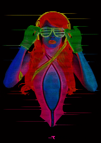 Neon Coral Neon Colorful GIF