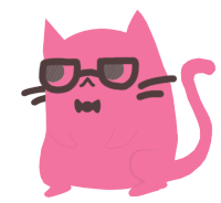 Nerd Cat Sticker