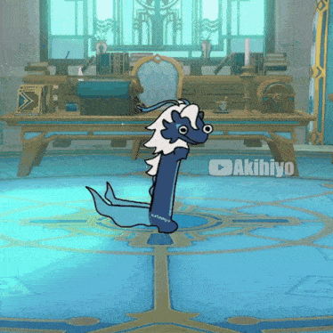 Neuvillette Toothless Dance GIF