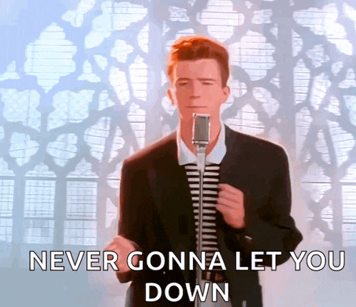 Never Gonna Give You Up GIF
