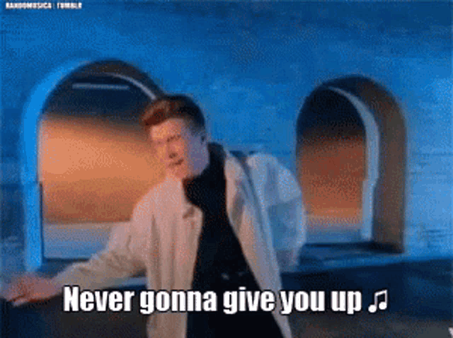 Never Gonna Give You Up Singer GIF