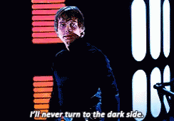 Never Turn Dark Side GIF. This 244 x 170 animated GIF is part of our luke skywalking on these haters collection. Created by jonhuze. View the original…