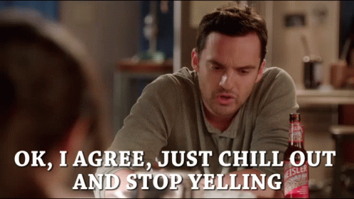 New Girl Chill Out GIF