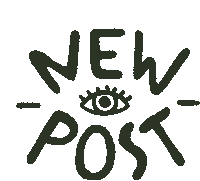 New Post Animated Text Sticker