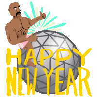 New Year New Years Sticker