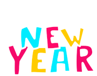 New Year Year Sticker