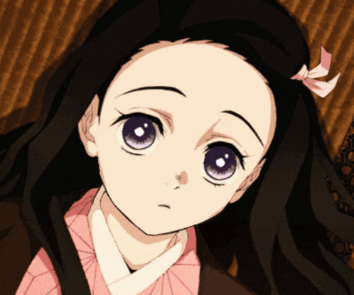 Nezuko Blinking GIF