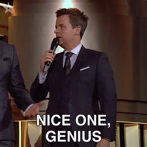 Nice One Genius Declan Donnelly GIF