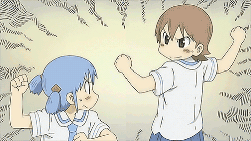 Nichijou Handshake GIF