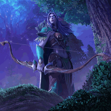 Night Elf Night Elf Archer GIF