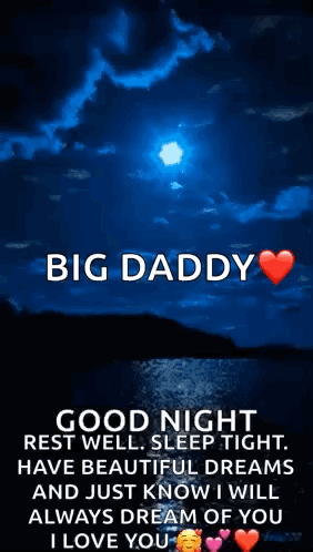 Night Time Night Sky Moon GIF