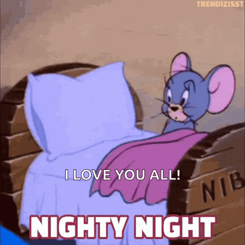 Nighty Night Tom And Jerry GIF