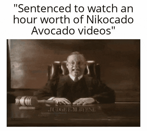 Nikocado Avocado Sentenced To An Hour Of Nikocado Avocado Videos GIF