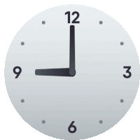 Nine O Clock Symbols Sticker