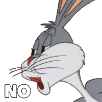 No Bugs Bunny Sticker