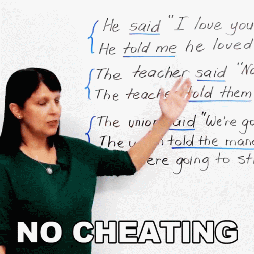 No Cheating Rebecca GIF