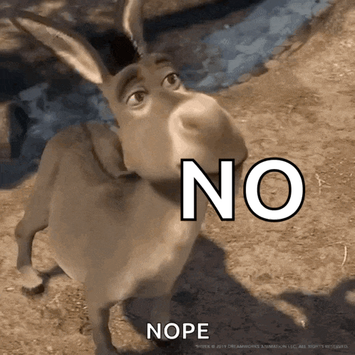 No Donkeys GIF