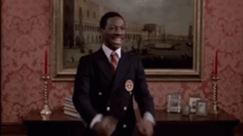 No Eddie Murphy GIF. This 498 x 278 animated GIF is part of our merry new year trading places collection. Related themes include no, stop. Created by…