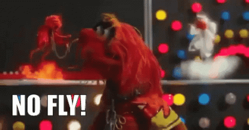 No Fly Muppets GIF