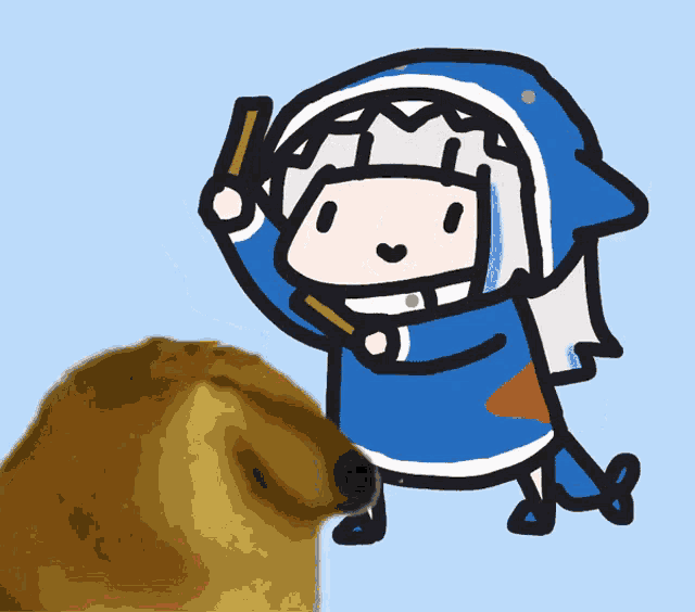 No Horny Gura GIF