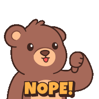 No Nope Sticker