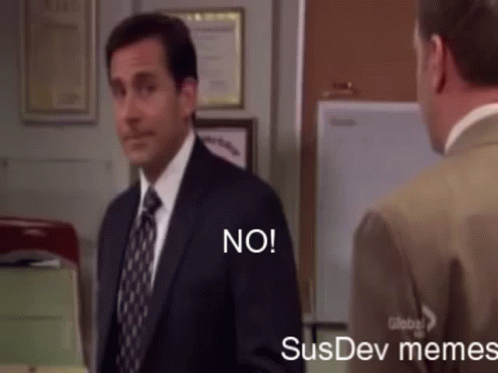 No Nope GIF. This 498 x 373 animated GIF is part of our michael scott noooo collection. Related themes include no, nope. Created by SusDev2021. View the…