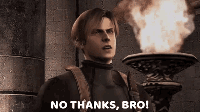 No Thanks Resident Evil4 GIF
