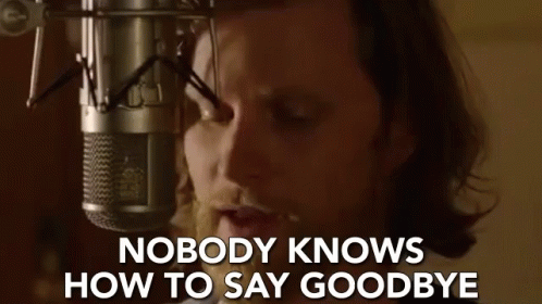 Nobody Knows How To Say Goodbye No One Is Ready For Goodbye GIF