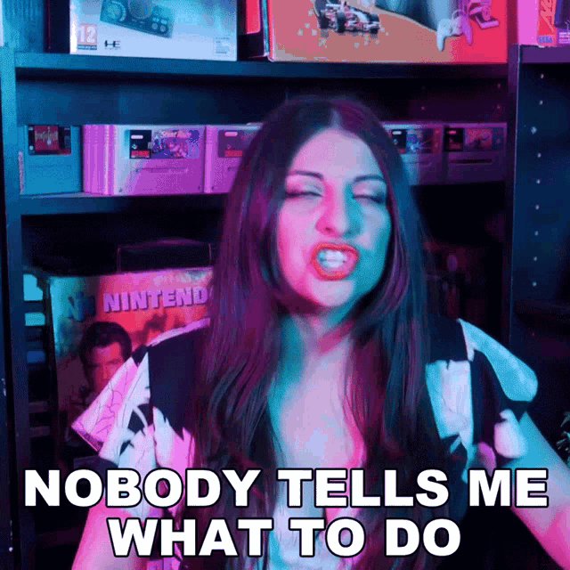 Nobody Tells Me What To Do Lady Decade GIF