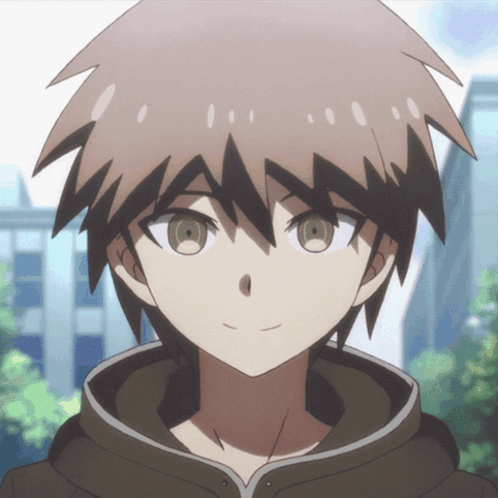 Nod Makoto Naegi GIF