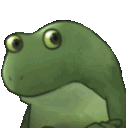 Nodding Frog Nodding Sticker