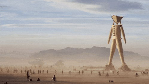 Node Burning Man GIF