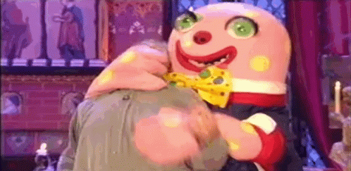 Noel Edmonds Mr Blobby GIF. This 498 x 243 animated GIF is part of our mr blobby collection. Related themes include funny. Created by NobleDame. View the…