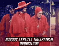 Noone Nobody Expects The Spanish Inquisition GIF