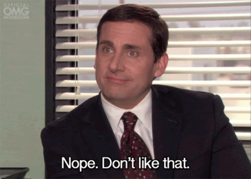 Nope Dont Like That GIF. This 498 x 356 animated GIF is part of our the office no collection. Related themes include michael scott, nope, the office…