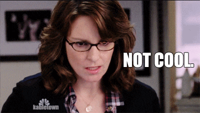 Not Cool Liz Lemon GIF