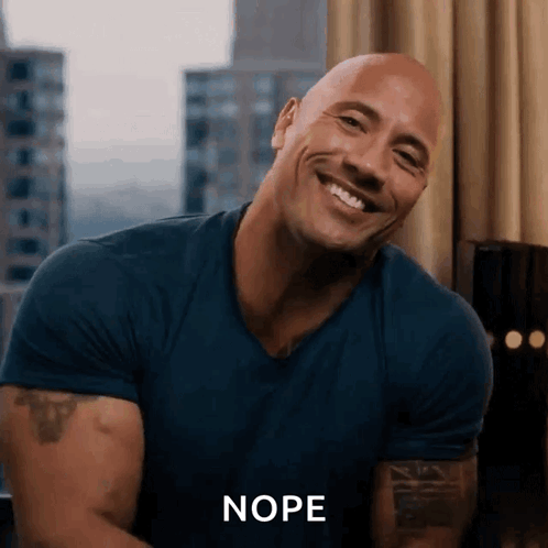 Not Funny Dwayne Johnson GIF