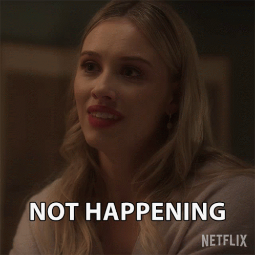 Not Gonna Happen Elinor GIF