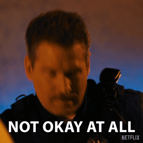 Not Okay At All Officer Jenson GIF. This 498 x 498 animated GIF is part of our okay meme black guy collection. Created by BeautyInBlackNetflix. View the…