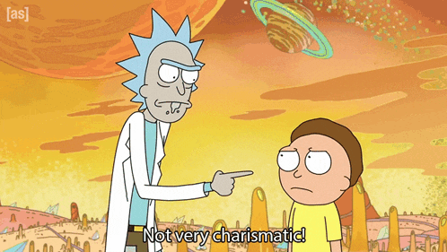 Not Very Charismatic Rick And Morty GIF