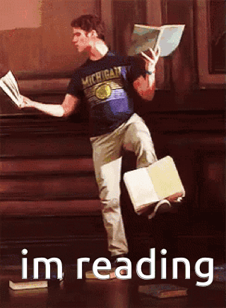 Novel Nymphs Reading GIF