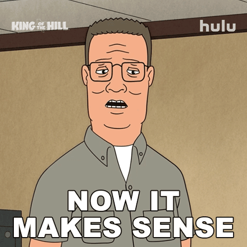 Now It Makes Sense Hank Hill GIF