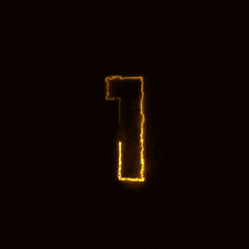 Number 1 Fire GIF