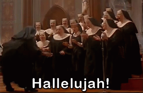 Nun'S Singing Hallelujah GIF