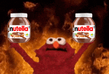 Nutella Fire Helfire Nutella GIF