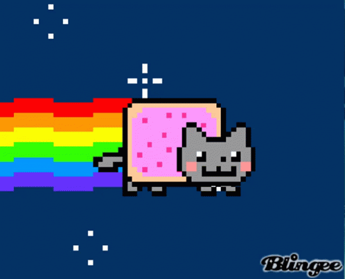 Nyan Cat Kitty GIF. This 498 x 403 animated GIF is part of our original nyan cat collection. Related themes include cat, rainbow, sparkle. Created by…