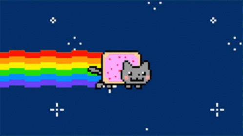 Nyan Cat GIF. This 498 x 280 animated GIF is part of our original nyan cat collection. Created by undnu. View the original animation, share it, or browse…