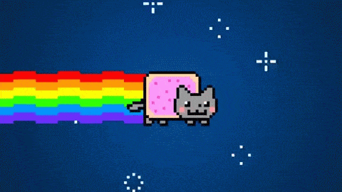 Nyan Cat Original GIF. This 480 x 270 animated GIF is part of our original nyan cat collection. Created by Randomuser5876454564. View the original…