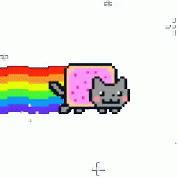Nyan Cat Rainbow GIF. This 256 x 256 animated GIF is part of our original nyan cat collection. Related themes include fly, meme, rainbow. View the original…