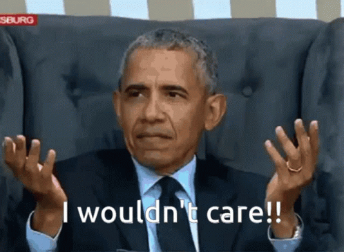 Obama I Wouldnt Care GIF. This 498 x 364 animated GIF is part of our obama not bad collection. Related themes include obama, shrug, what. Created by…